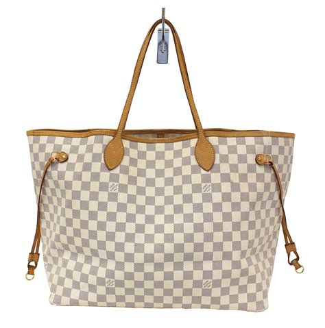 lv tote bag white